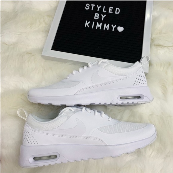 🌸 NIKE AIR MAX Thea Sneakers Shoes White New - Picture 4 of 7